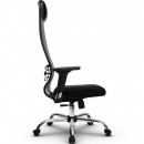 Кресло Metta SU-1-BK (CH комплект 18/2D) (черное сиденье)/серый